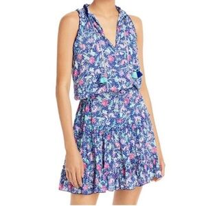 Poupette St. Barth Blue Floral Dress